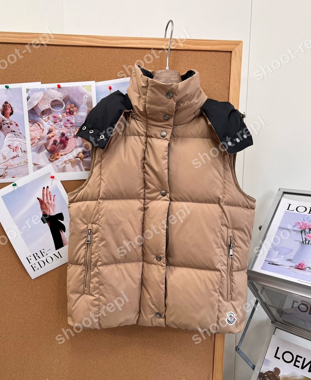 몽클레르 후드 다운 베스트 - 골프 패딩 레플리카 참고 이미지